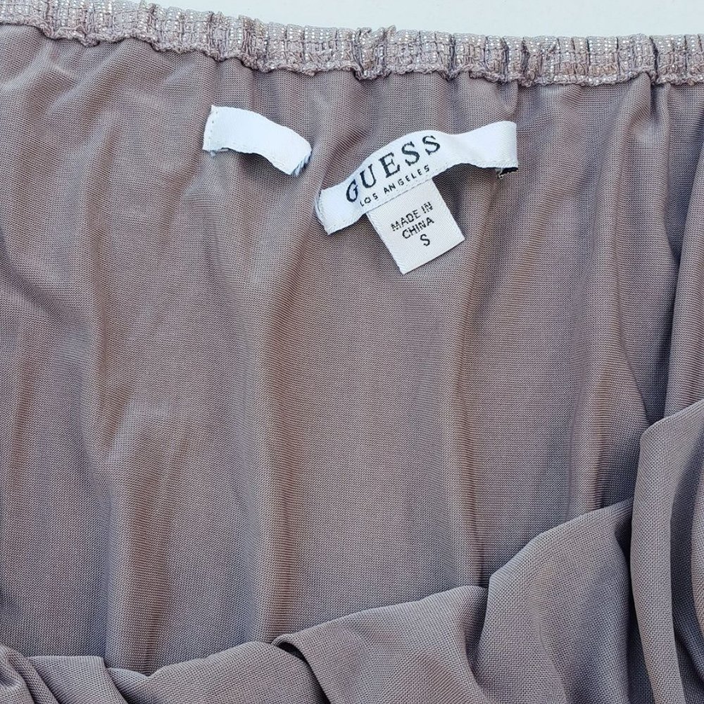 GUESS Off-Shoulder Pleated Emerson Romper sz S - Picture 8 of 9